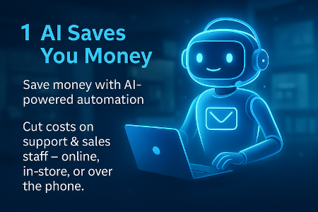 AI saves money with automation for sales and support – Earth AI Step 1